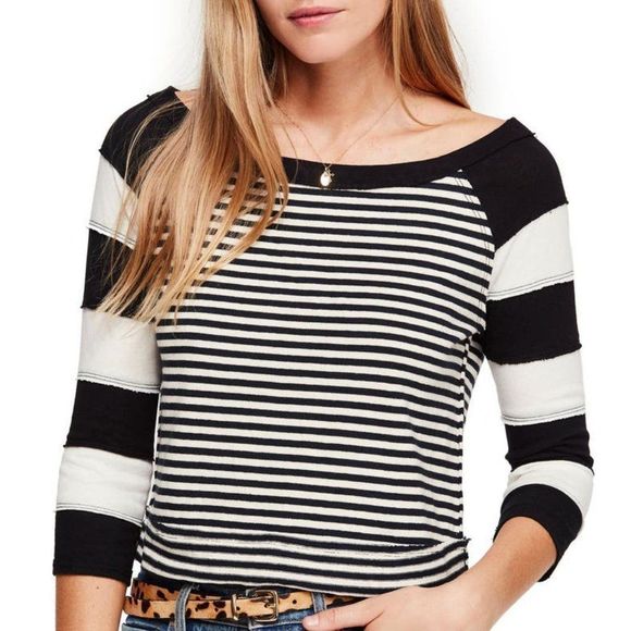 Free People Womens First Mate Pullover Blouse - Picture 1 of 6
